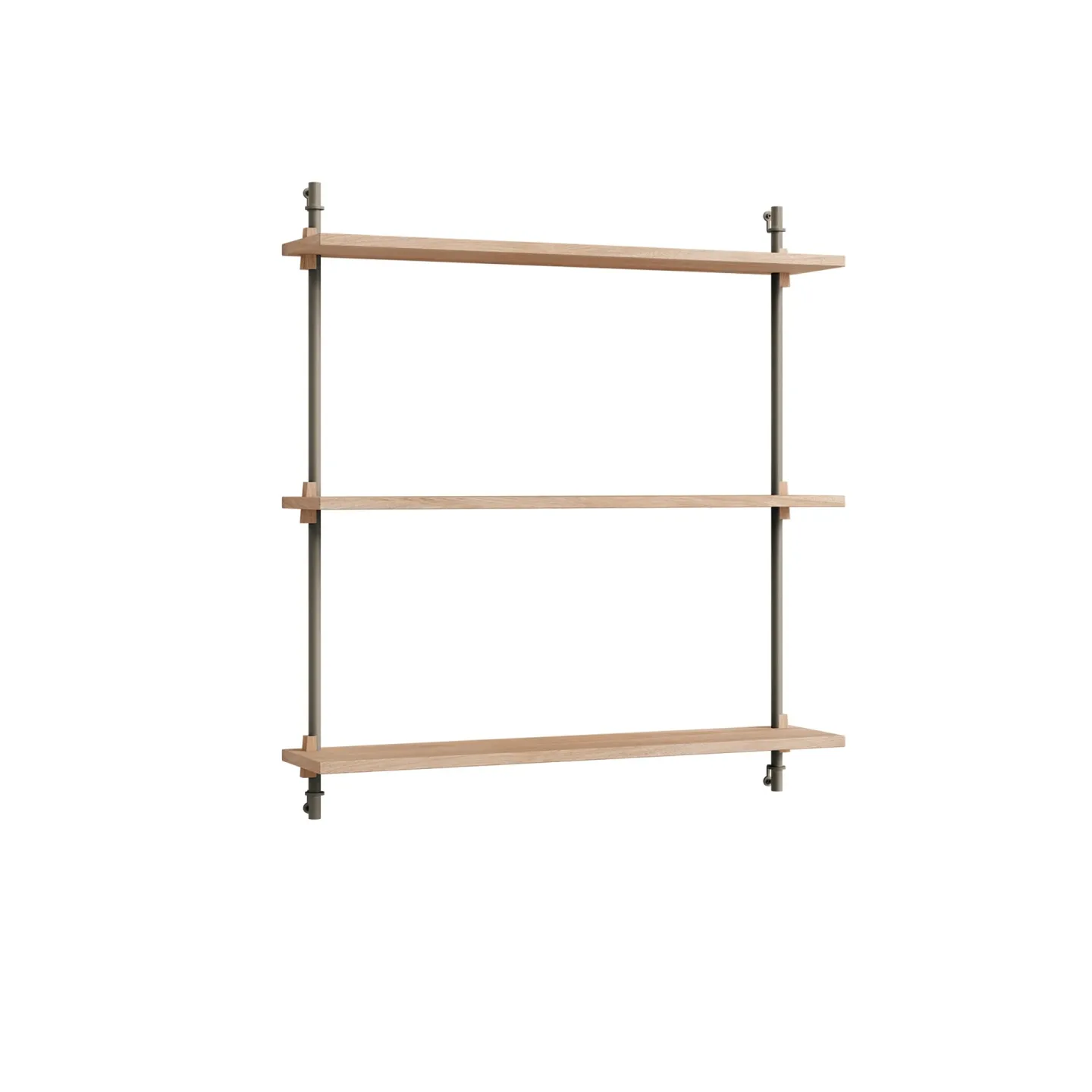 MOEBE Wall Shelving Wandregal Eiche-warm grey, 92x85x17,5 cm, WS.85.1