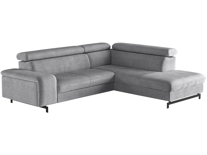 Ecksofa EMMA Stoff silber