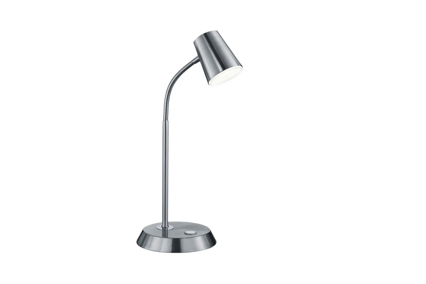 Narcos LED Bordslampa borstad stål - Borstad stål/Vit