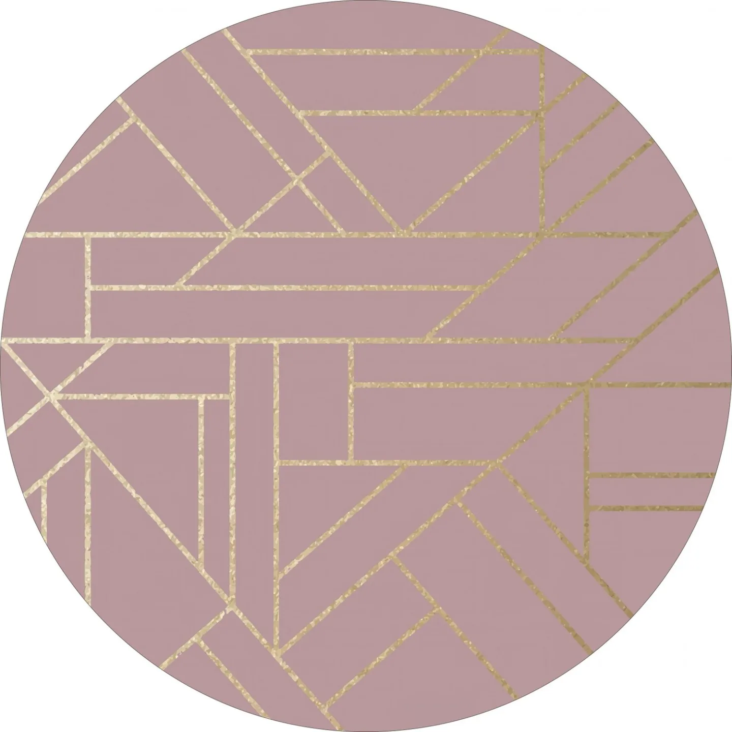 Rundt teppe - Marino (rosa) (Størrelse: Ø 180 cm)