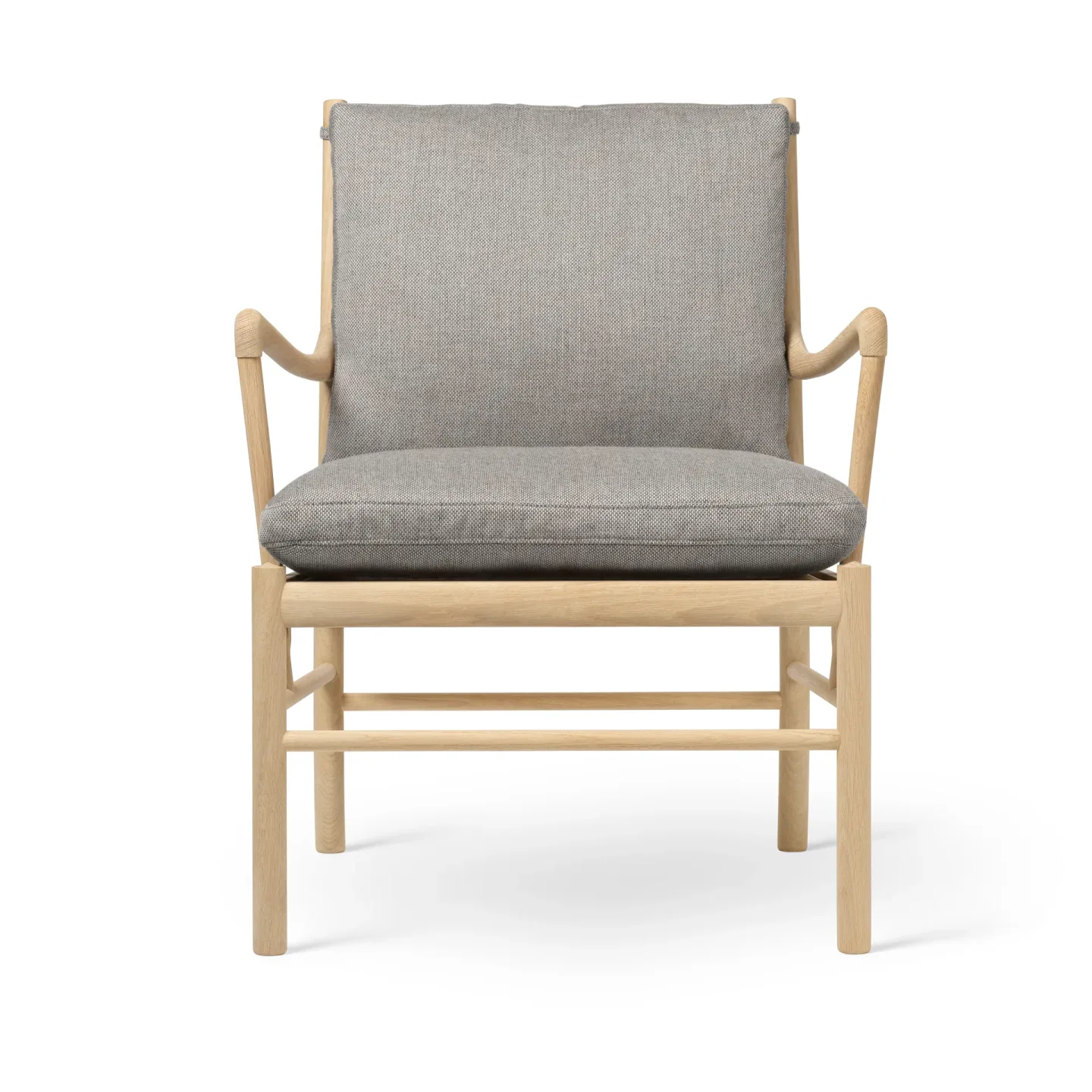 Carl Hansen & Søn OW149 Colonial chair fåtölj Re-wool 0128-såpad ek