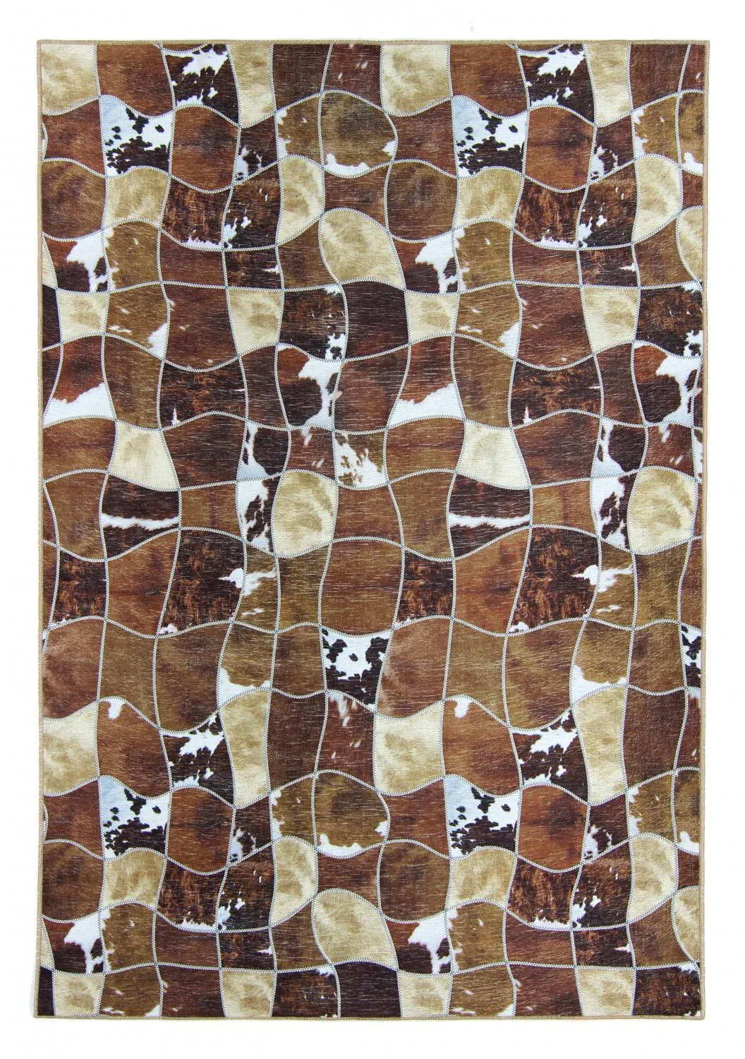 Wilton-teppe - Nonza (brun) (Størrelse: 160 x 230 cm)