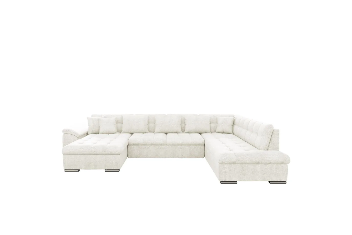Dynir Soffa med Divan och Schäslong 4-sits - Vit