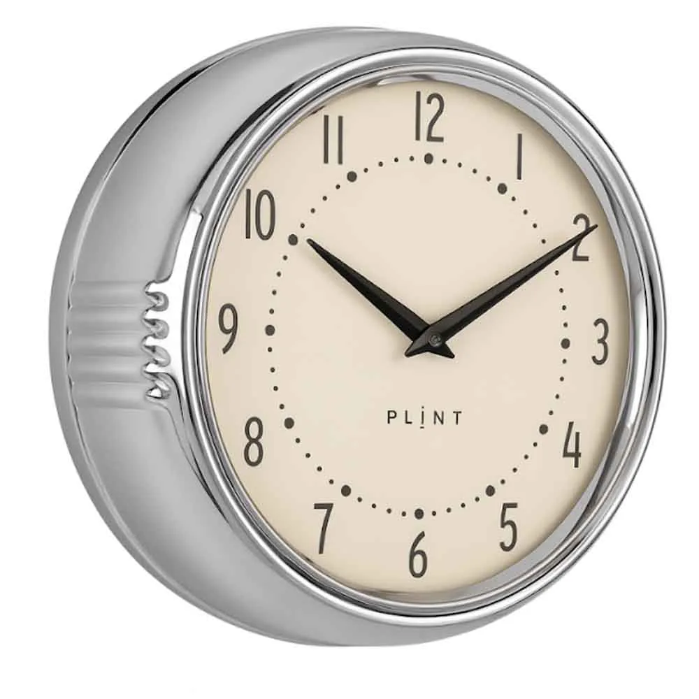 Klocka 50-tal Chrome (Plint)