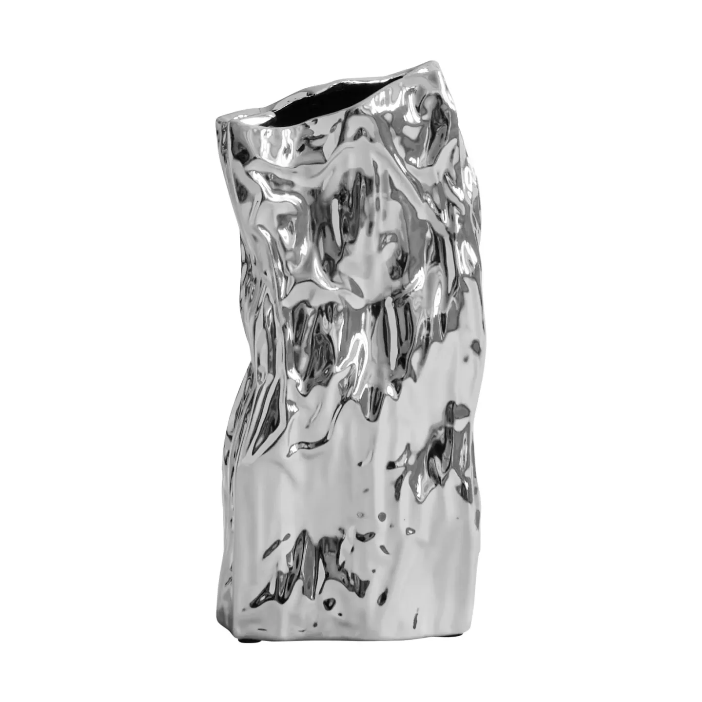 101 Copenhagen Kami Vase medio 35x16 cm Chrome
