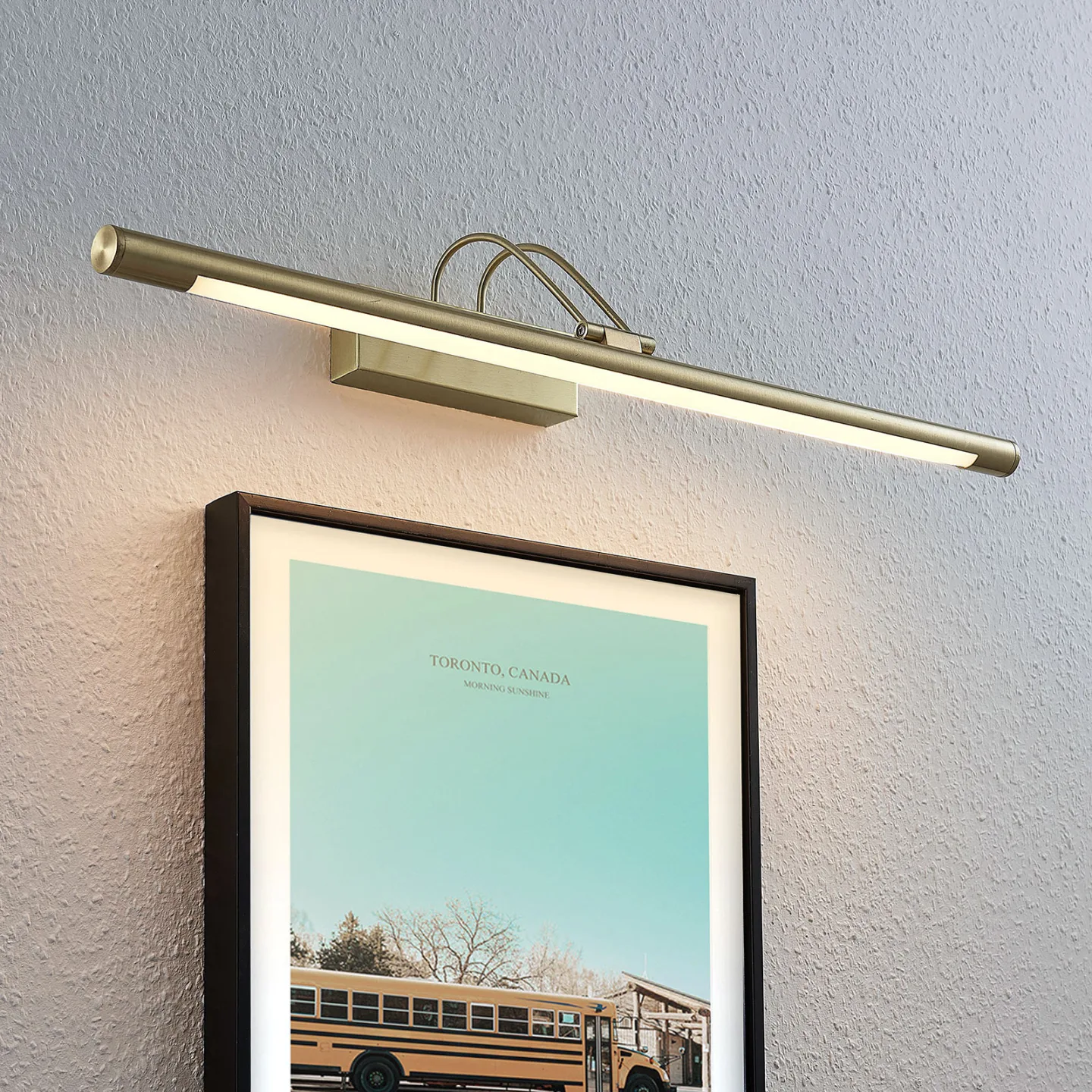 Mailine LED Væglampe Brass - Lindby - Stue - Moderne - Metal - Med én lyskilde