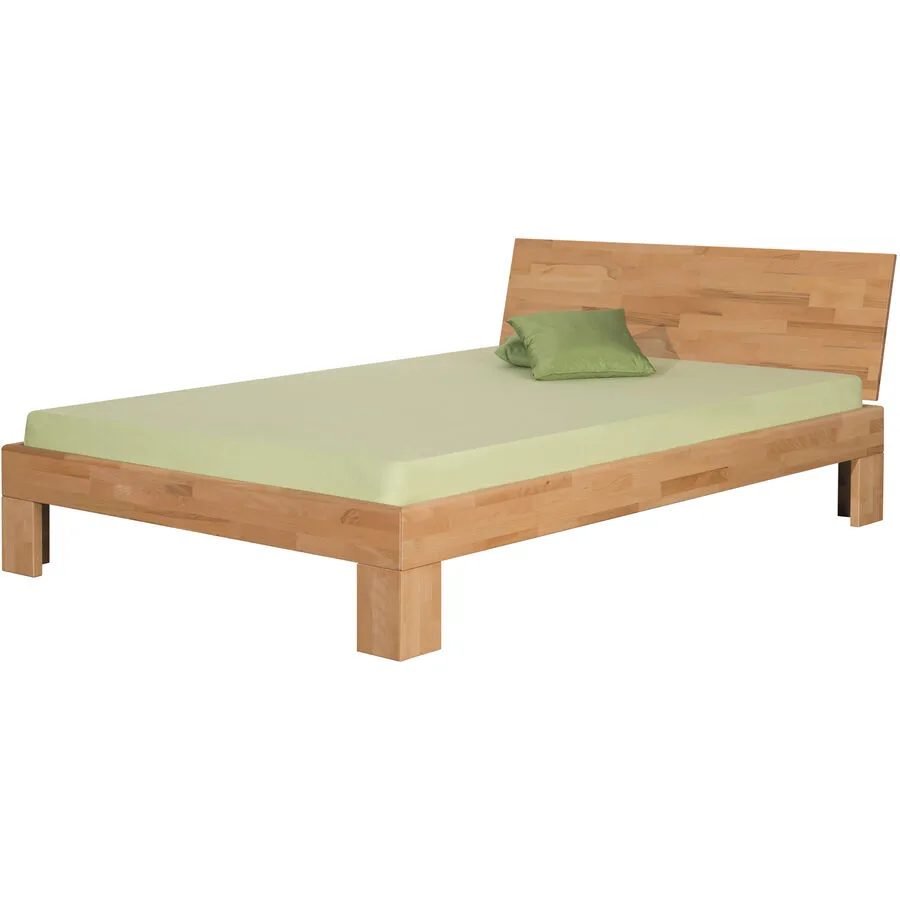Bett Basil Natur Kernbuche Massivholz 180 x 200 cm