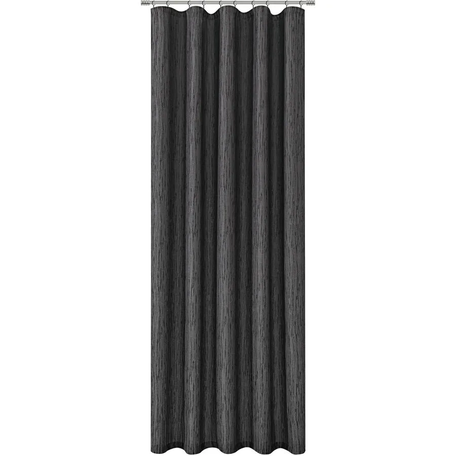 Vorhang Cris Grau Polyester 135 cm - Farbe: dunkelgrau