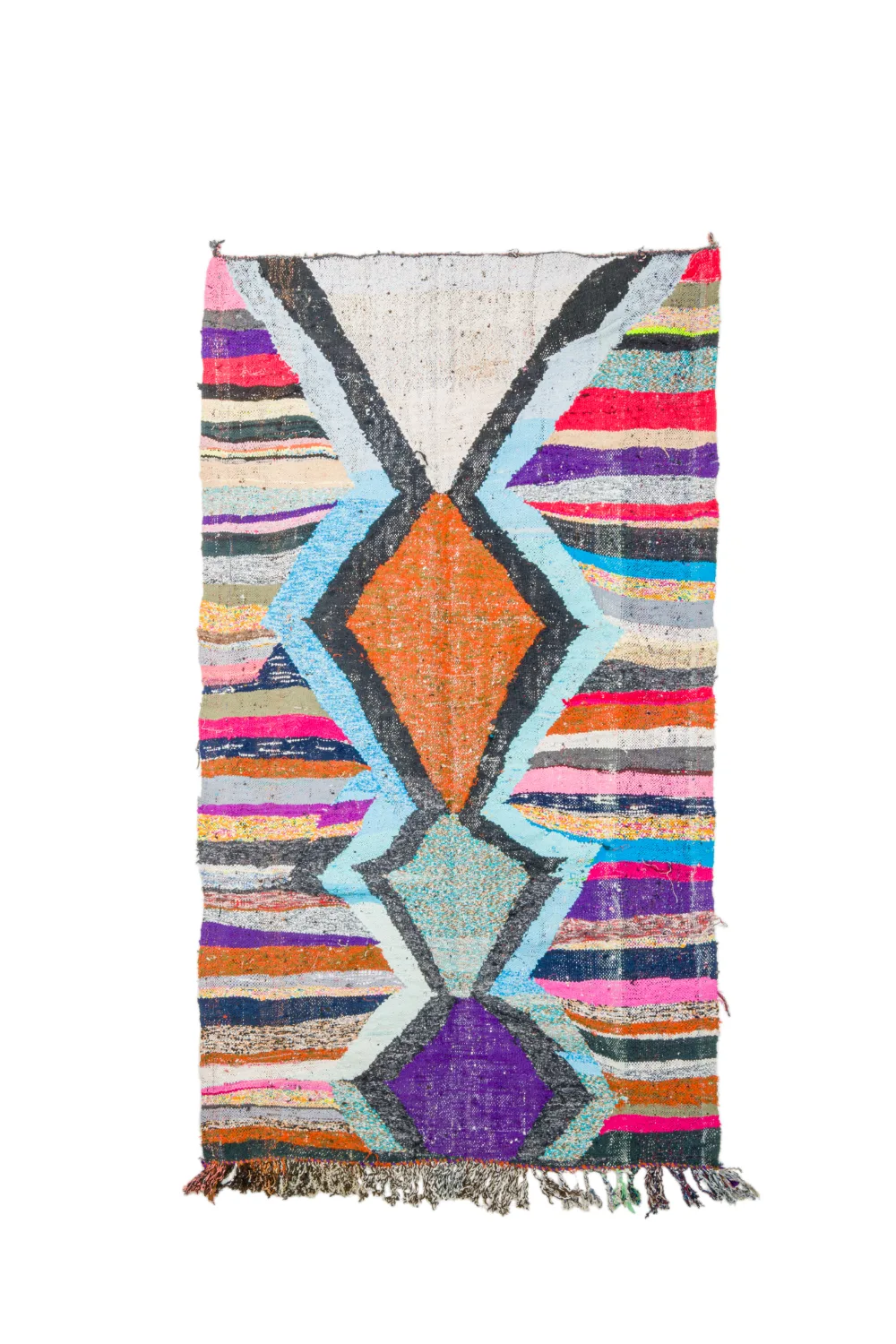 Marokkansk Boucherouite-teppe 135 x 235 cm (Størrelse: 135 x 235 cm)