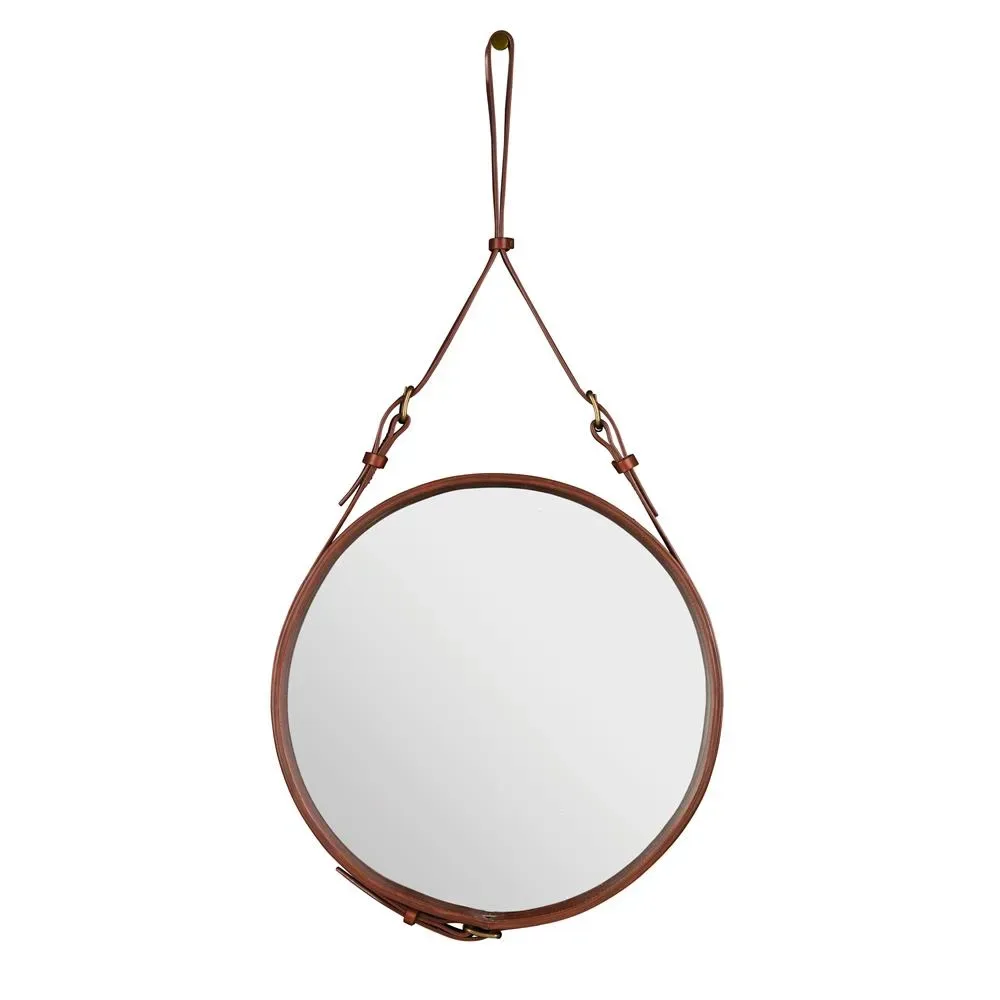 GUBI Adnet Circulaire spegel S brun