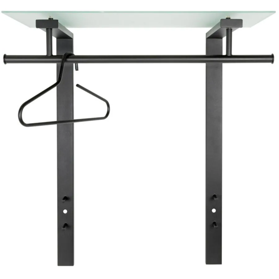 Spinder Design Garderobe Hesta schwarz Stahl/Glas H 90 cm