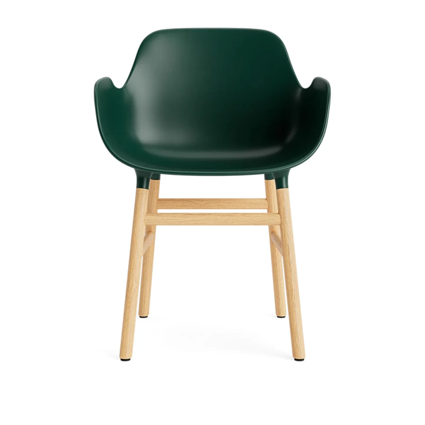 Normann Copenhagen - Form Armchair Oak Green - Matstolar - Simon Legald - Grön - Trä/Plast