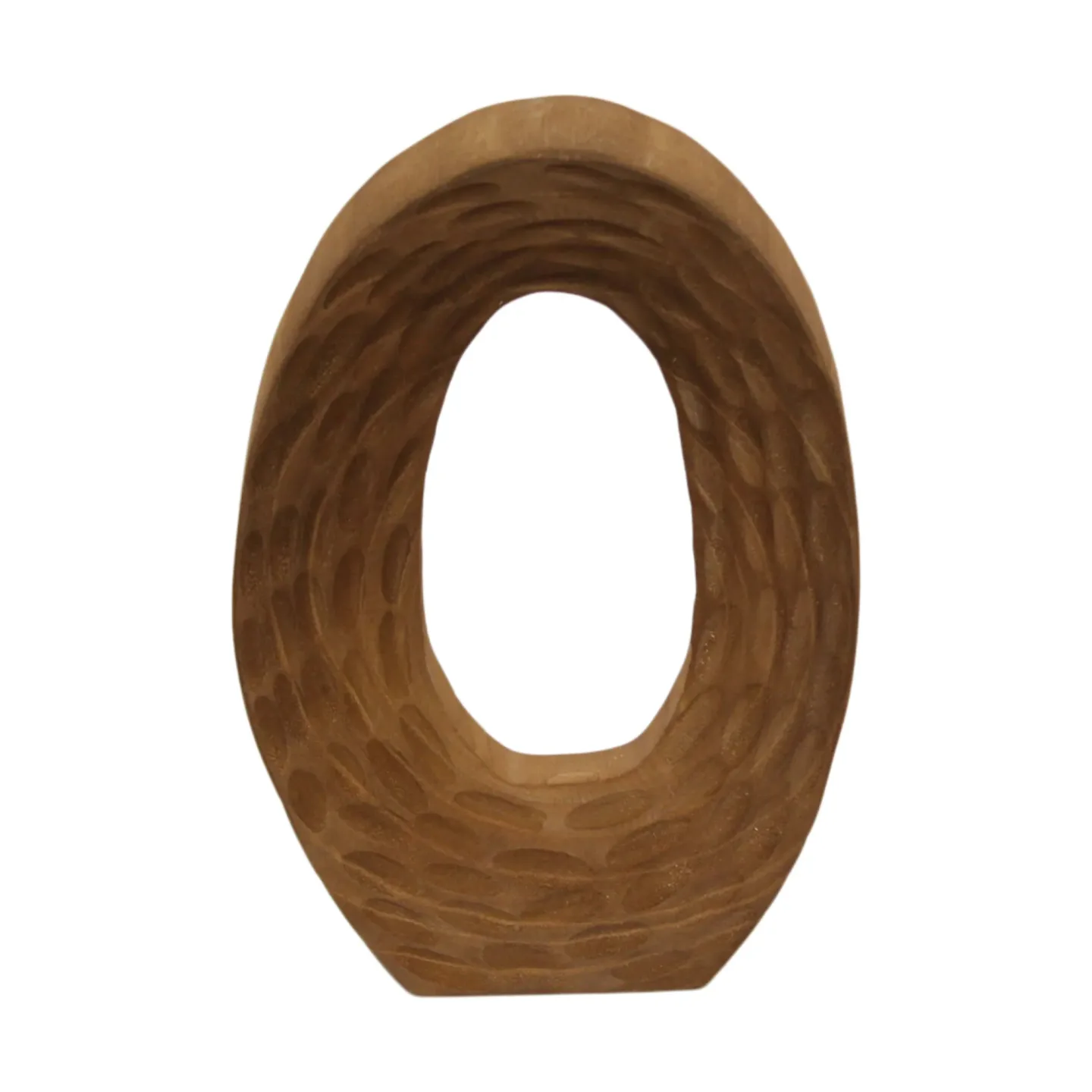 Decofinder Objekt Oval Stehend, Braun | Schubiger Möbel