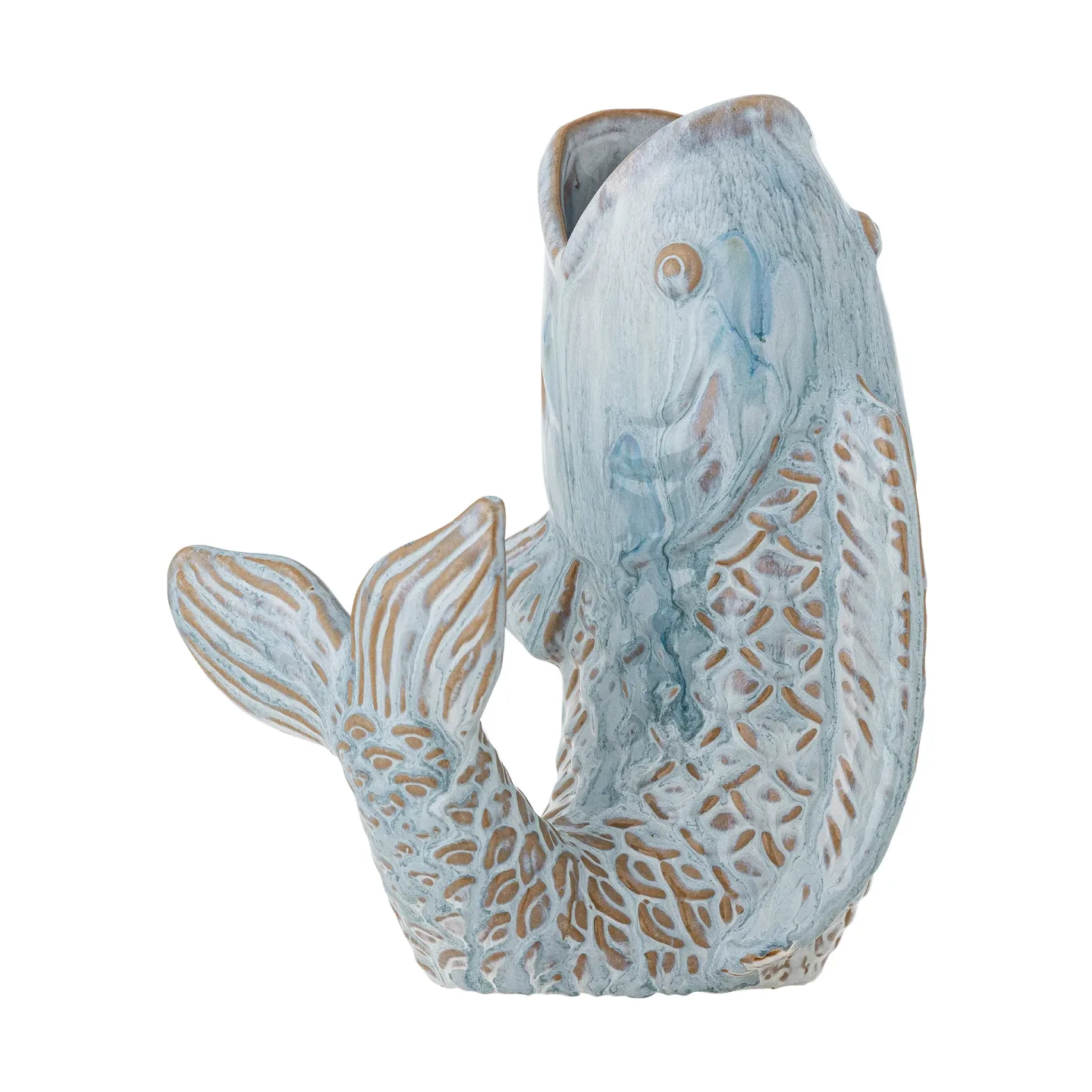 Bloomingville Hiro Vase 21 cm Blau