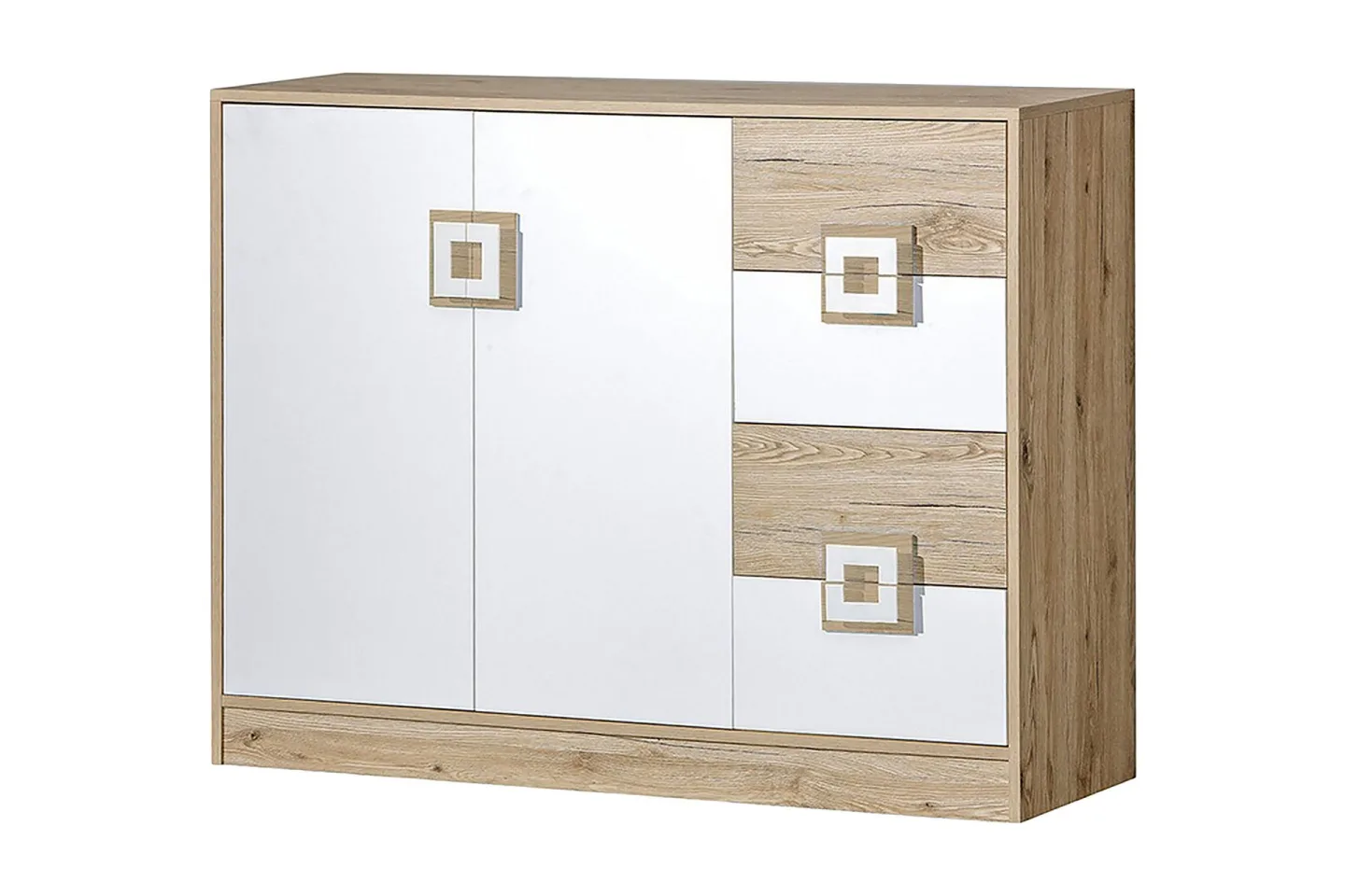 Klacksberg Byrå 120x40x93 cm - Beige/Vit