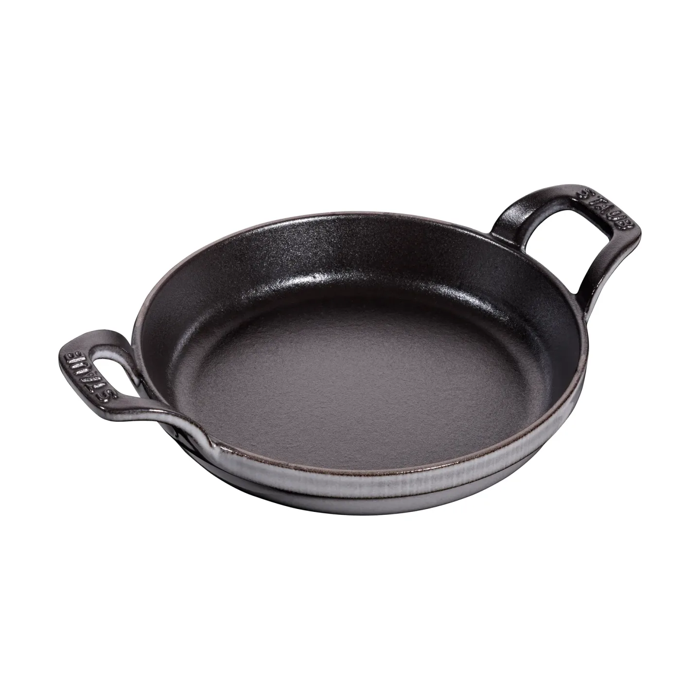 STAUB Staub runde Ofenform Gusseisen Ø16 cm Grafitgrau