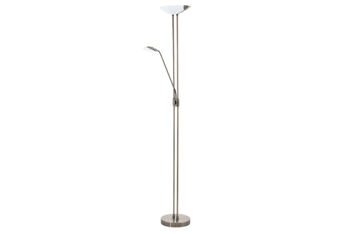 Golvlampa Eglo Baya Led Bronserad Vit, Satinerad - Vit/Brons