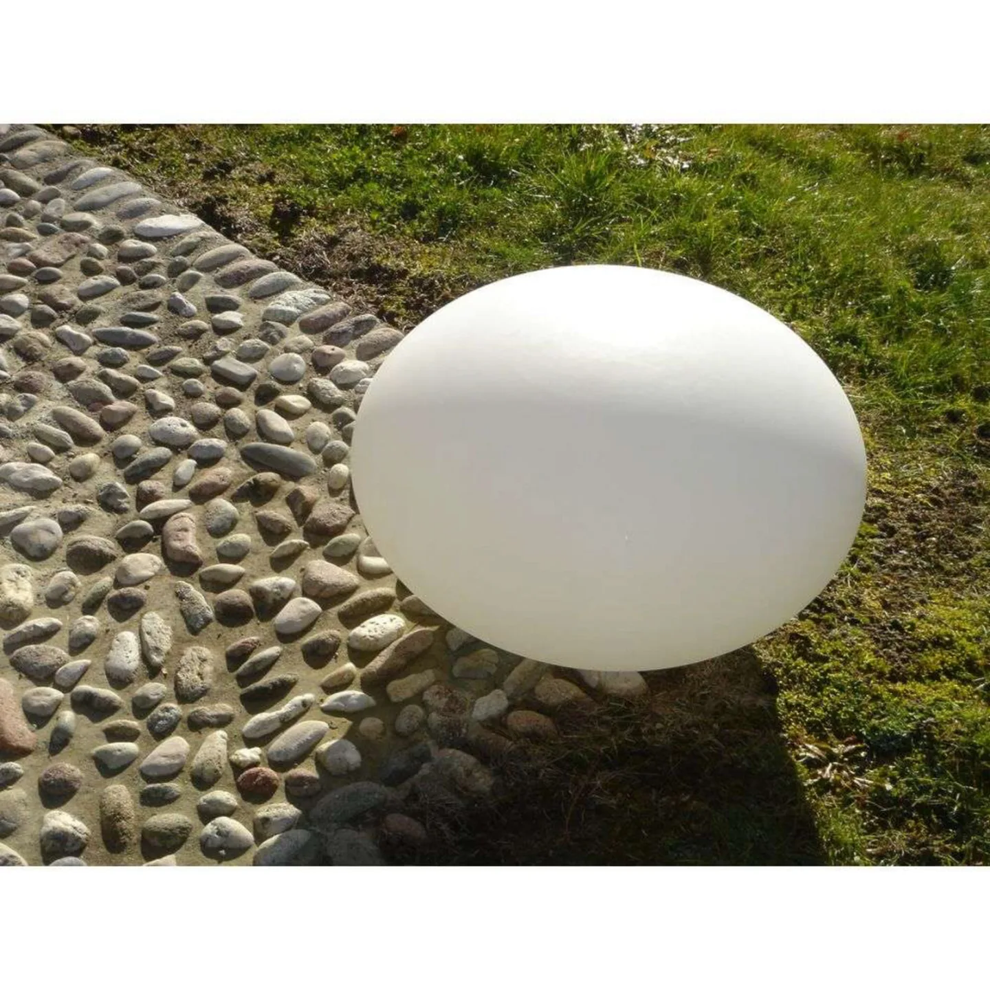 Eggy Pop Out Außenleuchte Ø55 (5m) Opal White - Cph Lighting - Terrasse - Kunststoff