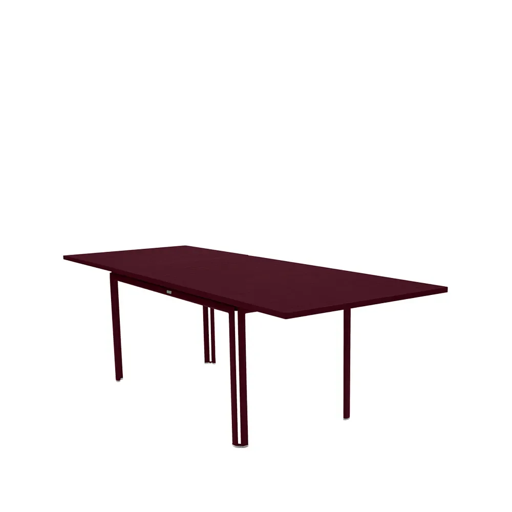 Fermob Costa matbord med iläggsskiva Black cherry (vinröd)