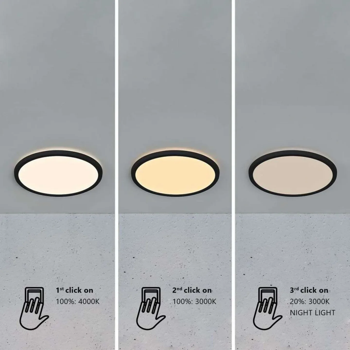 Oja 42 Deckenleuchte IP54 Black - Nordlux - Wohnzimmer - Kunststoff