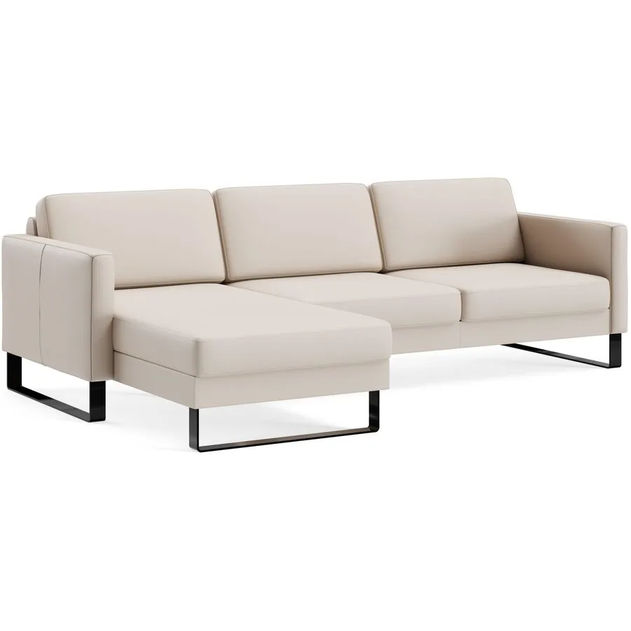 Ecksofa Devin Leder smoke B 247 T 157 cm - Möbel Konfigurator: Traummöbel individuell zusammenstellen