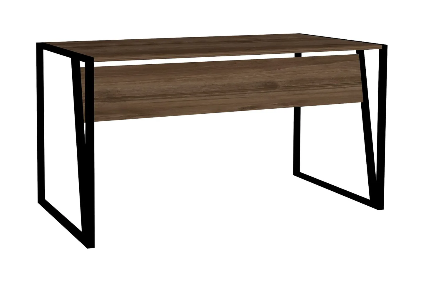 Husada Skrivbord 140 cm - Valnötsbrun/Svart