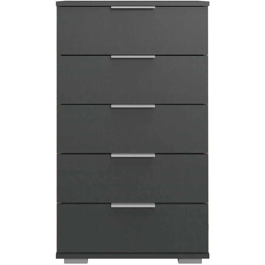 Kommode Peyton A graphit Holzwerkstoff B 49 H 102 cm