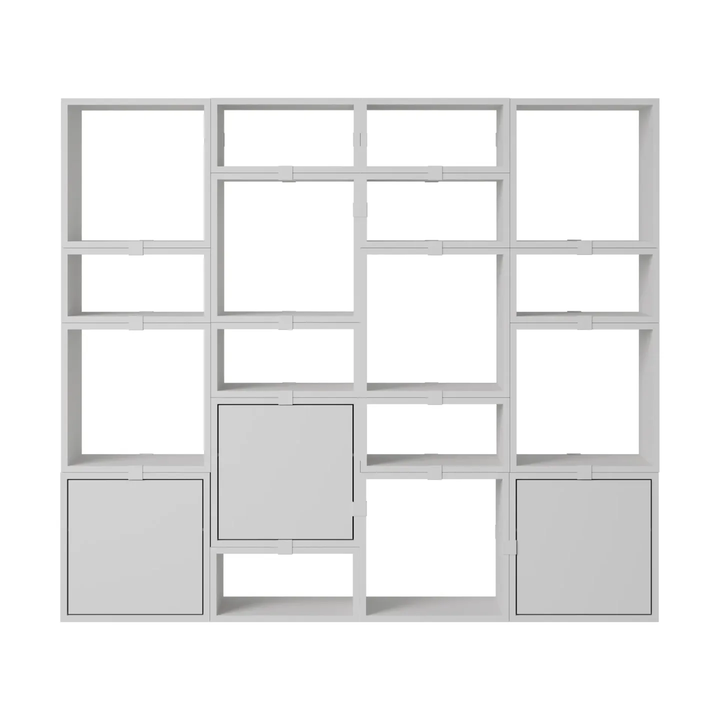 Muuto Stacked Aufbewahrungssystem Bücherregal Konfiguration 4 Grey