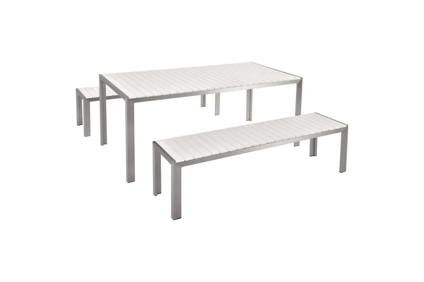 Matsalsset Nardo Vit/Silver - Vit/Silver