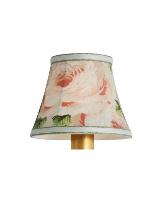 Schumacher 5" Blush Salisbury Chintz Bell Empire Shade