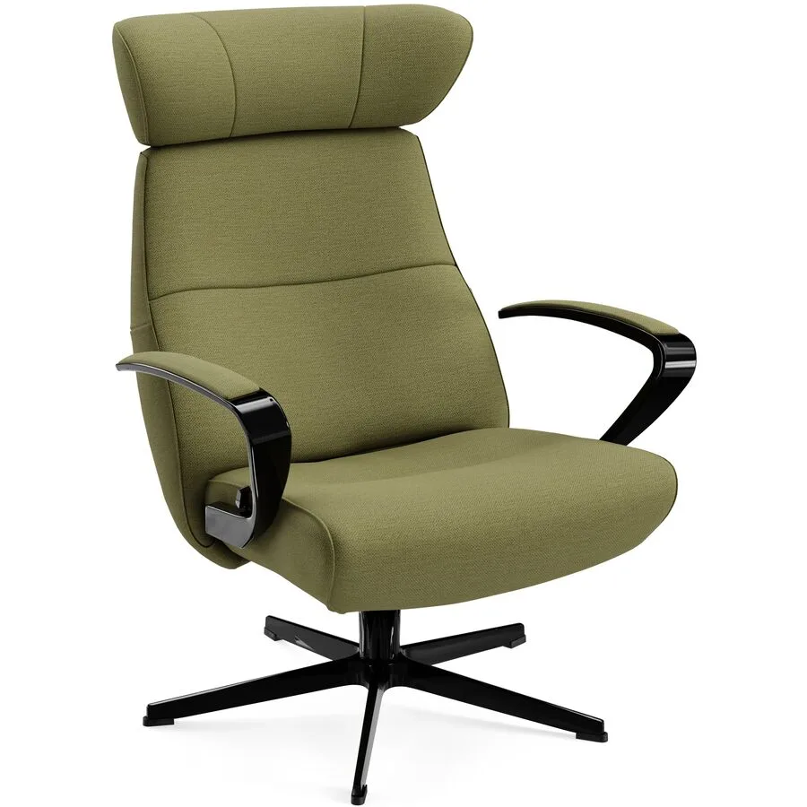 Conform Sessel Enno Waldgrün, Schwarz Stoff, Aluminium T 163 B 81 H 99 cm - Möbel Konfigurator: Traummöbel individuell zusammenstellen