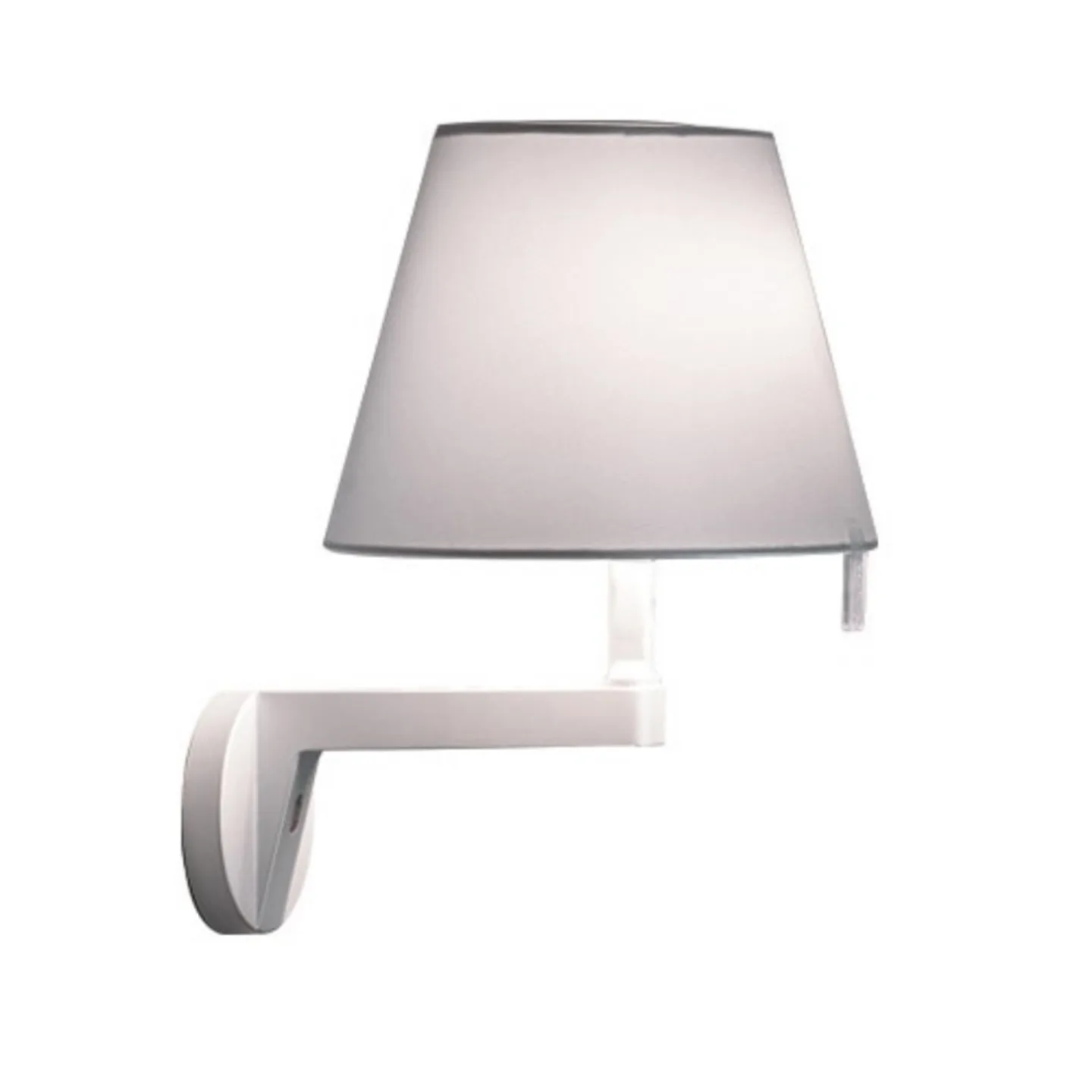 Melampo Wandleuchte m/Switch Grau - Artemide - Wohnzimmer - Aluminium
