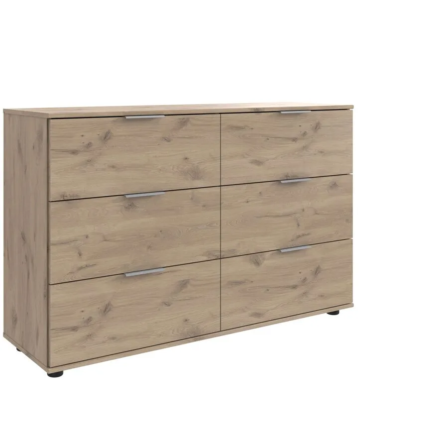 Kommode Peyton A Eiche Nachbildung Holzwerkstoff B 130 H 83 cm