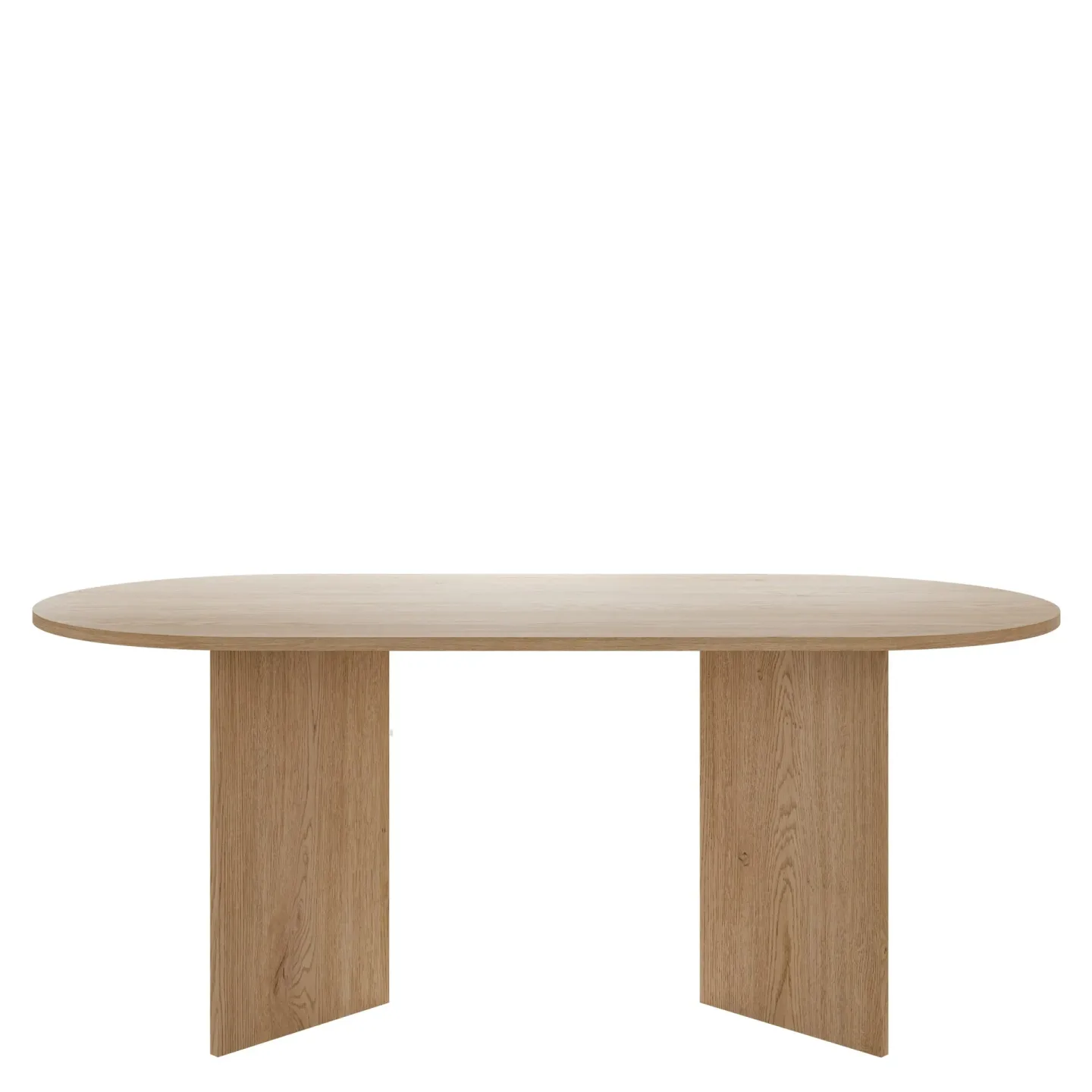 Zyleron Matbord oval 185 cm - Ljusbrun