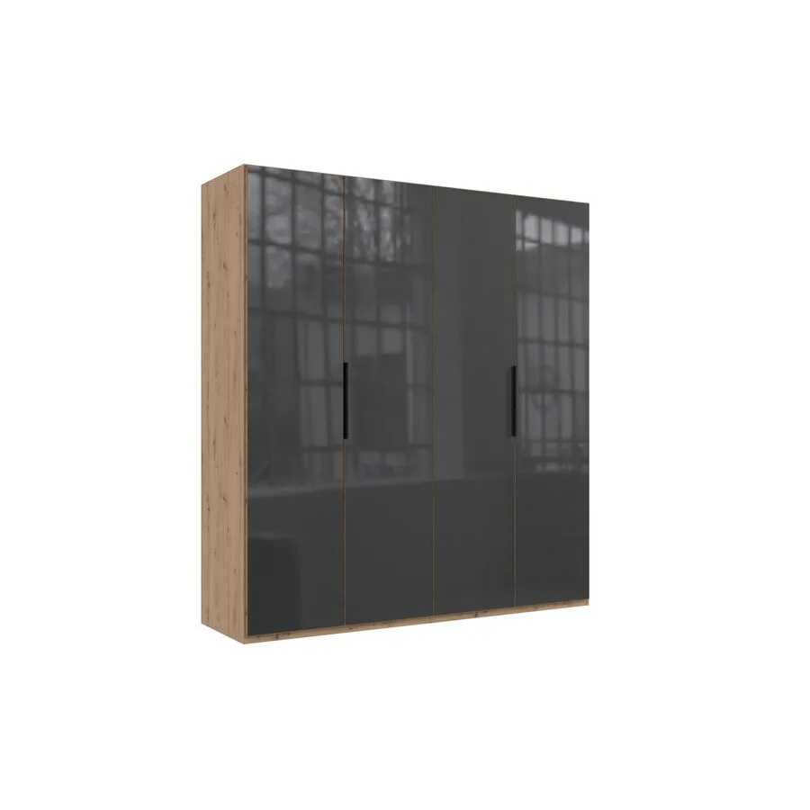 Kleiderschrank Sanko Eiche Nachbildung Holzwerkstoff B 200 cm