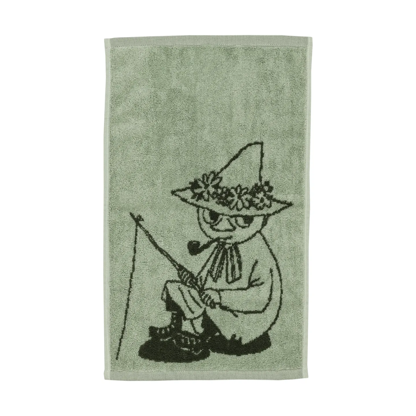 Moomin Arabia Mumin Handtuch 30x50cm Snusmumriken grün