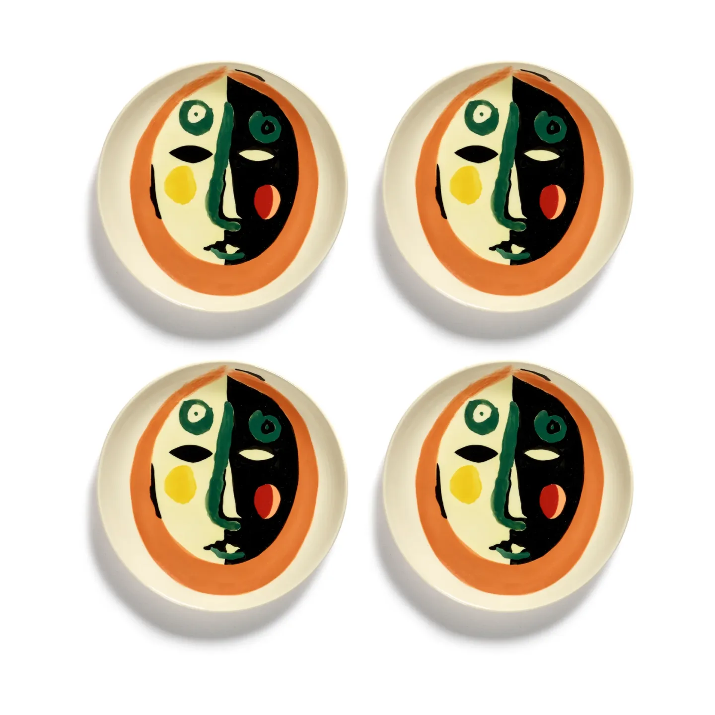 Serax Ottolenghi Feast Teller XS Ø16 cm 4er Pack Face nr 1