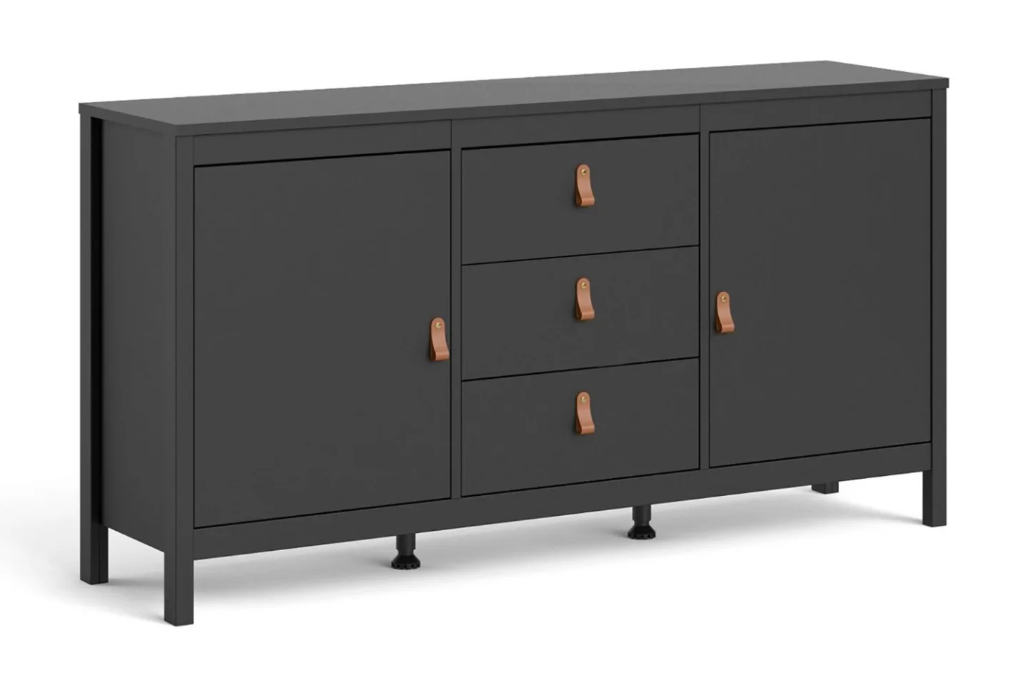 Vallvidera Sideboard 38x151 cm - Svart/Natur