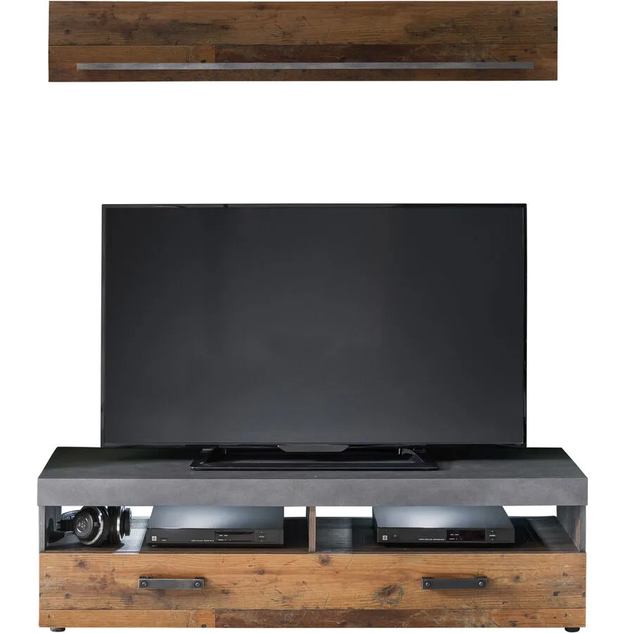 Wohnwand Beyers graphit Holzwerkstoff B 139 H 41 cm