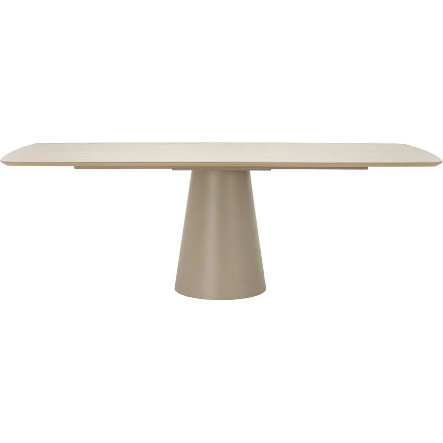 Tisch Felica beige Keramik, Metall B 100 T 220 cm