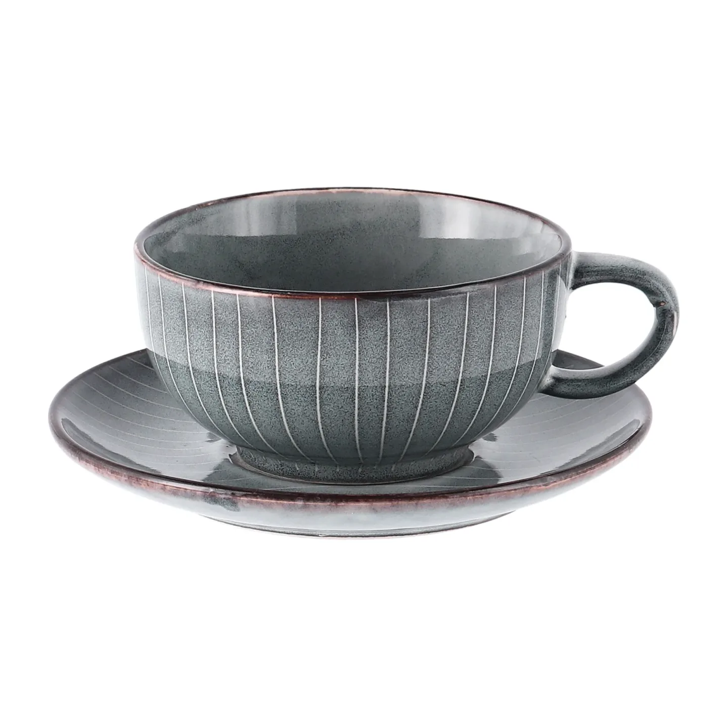 Broste Copenhagen Nordic Sea tekopp med fat 5,8 cm