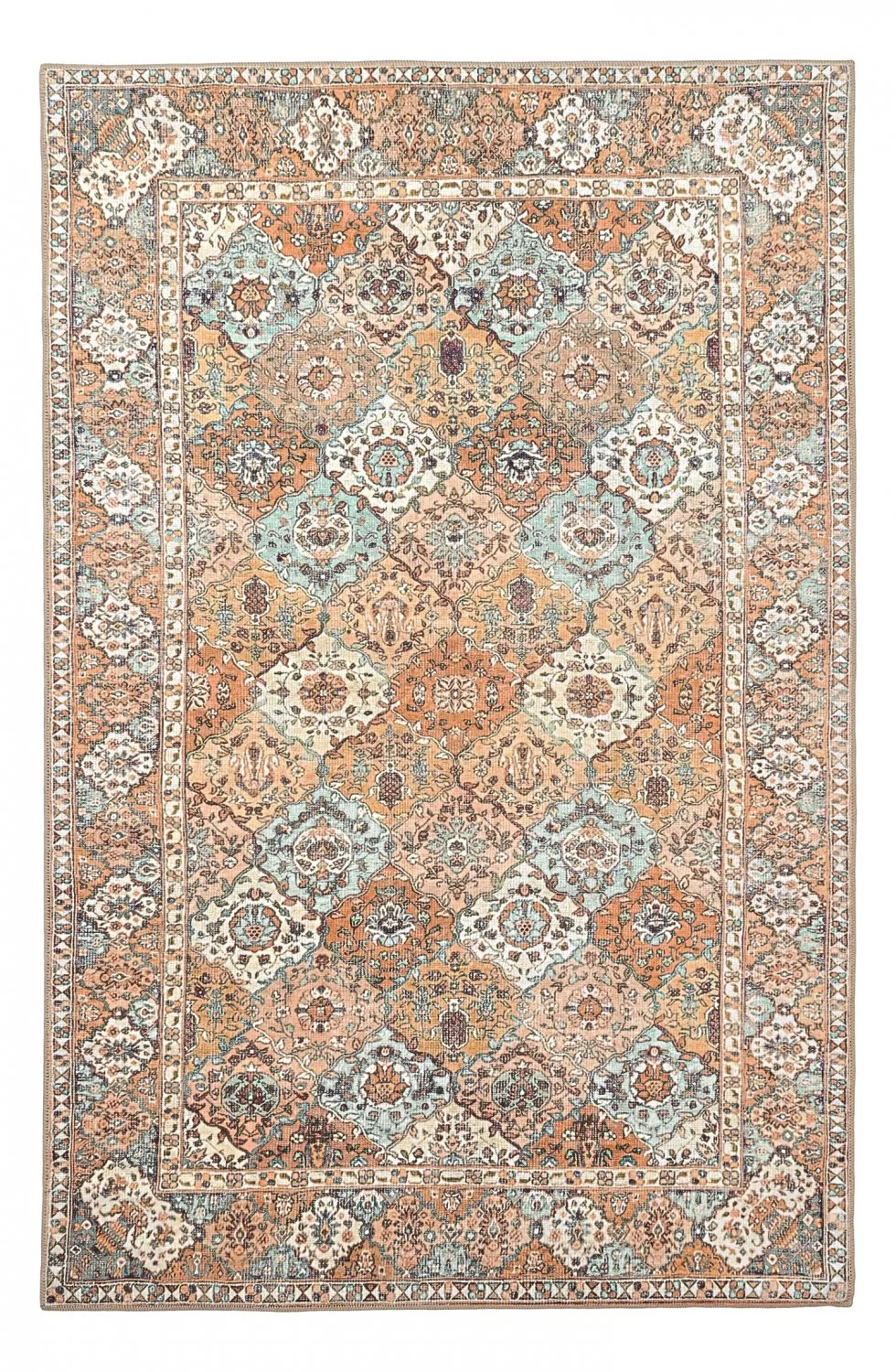 Flatvevd teppe - Berelina (beige/multi) (Størrelse: 230 x 340 cm)