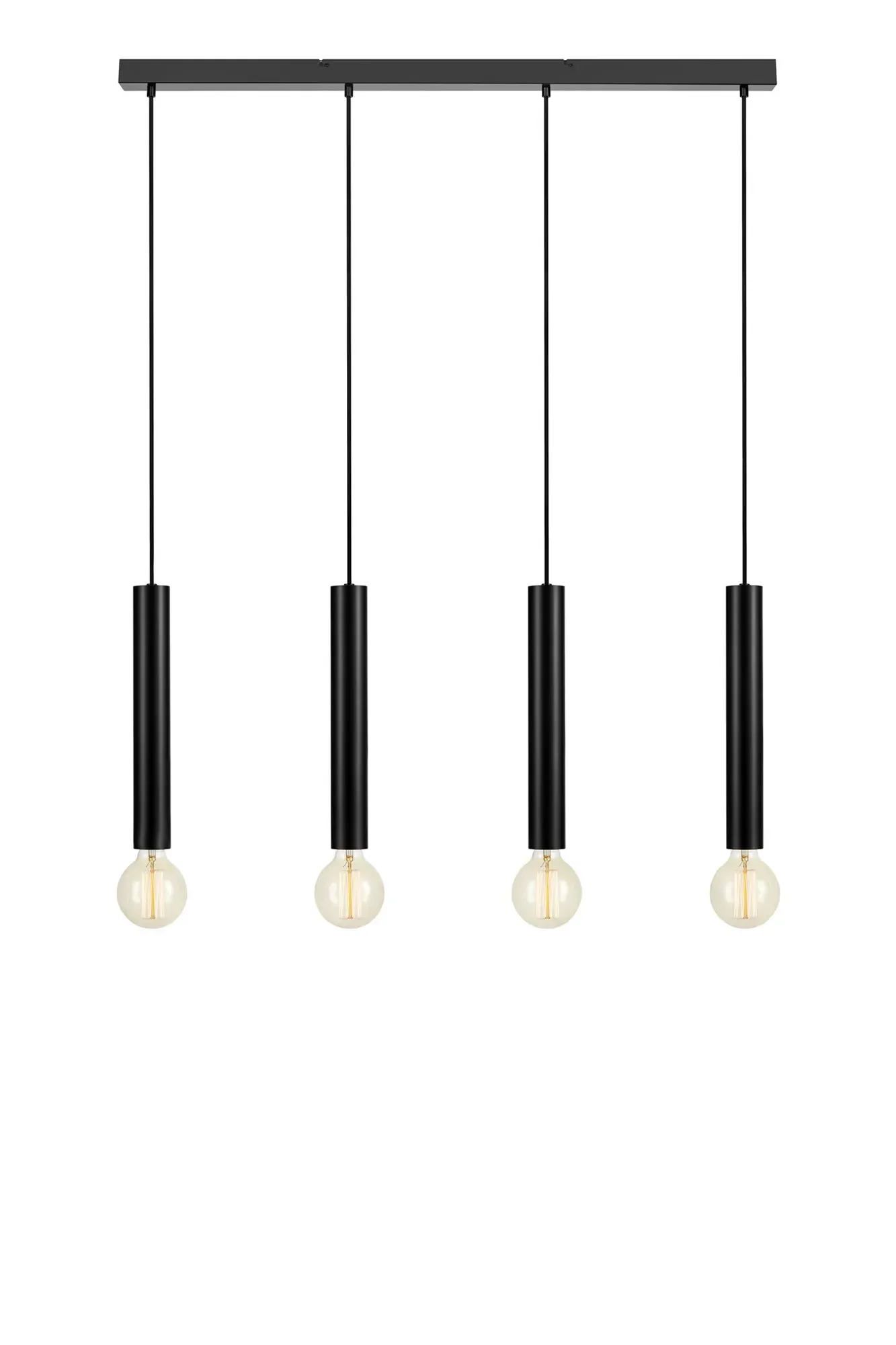 Sencillo Deckenlampe Schwarz 4 Lampen
