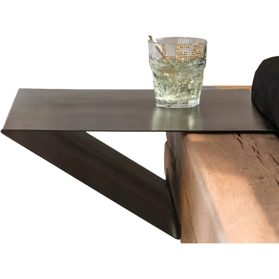 Nachttisch 2er-Set Nox Grau Metall 35 cm