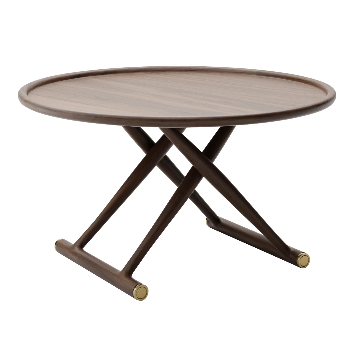 Carl Hansen - ML10097 - Egyptiska Bordet, Oljad Valnöt, Ø 100 cm - Sidobord - Mogens Lassen - Träfärgad - Trä