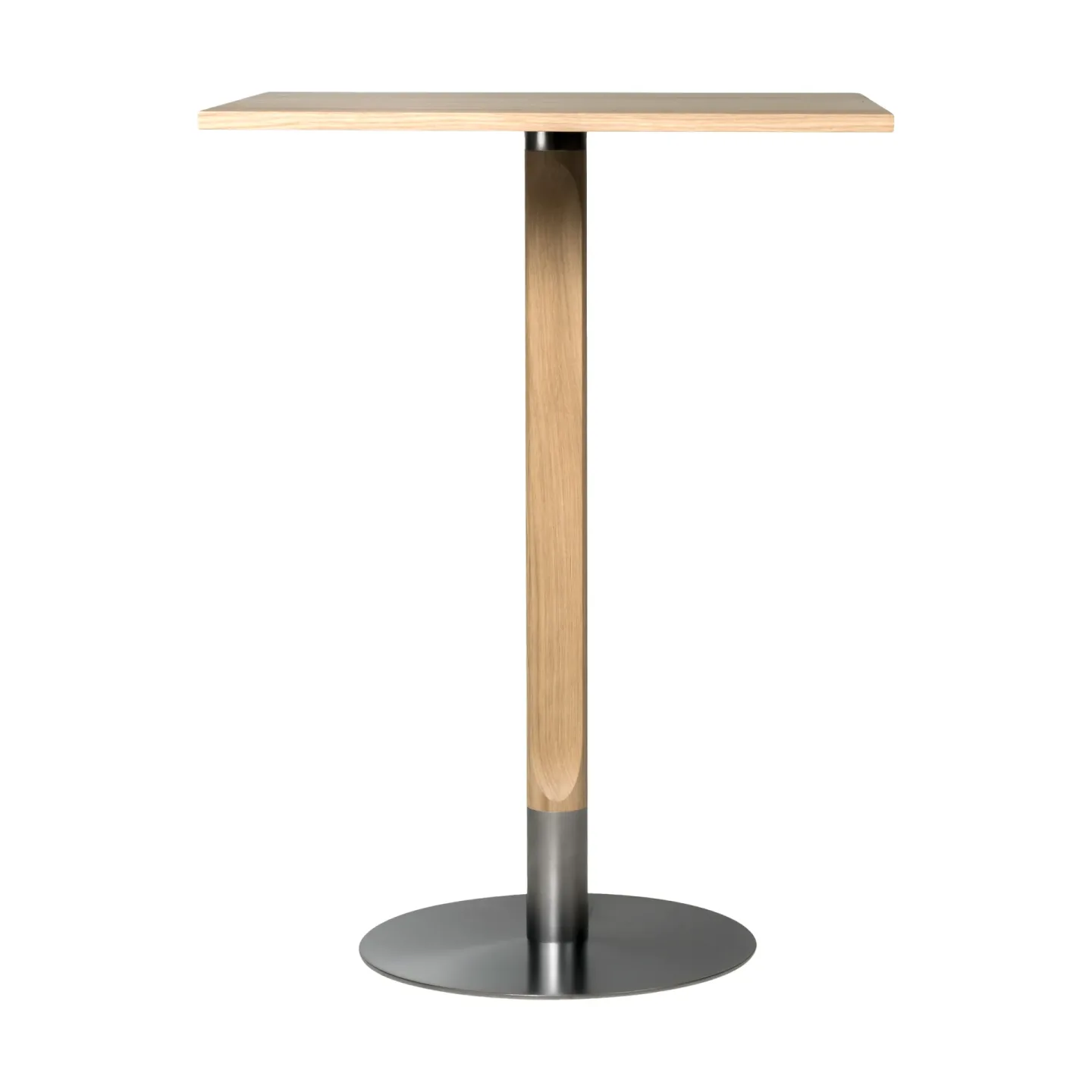 Mavis Rod Barbord 70x70 cm Weißpigmentierte matte lackierte Eiche