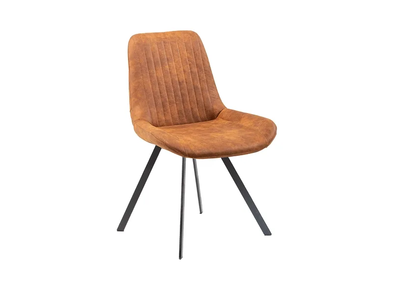 Stuhl AROSA Stoff cognacfarben