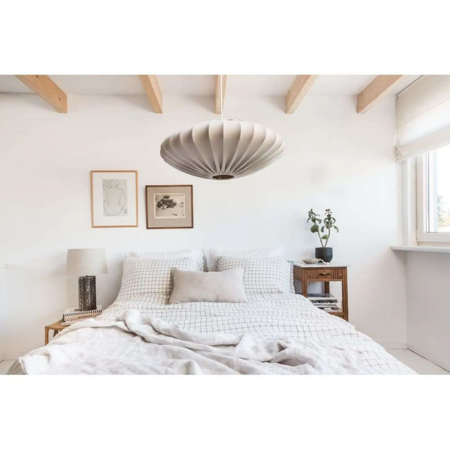 Ellipse 65 skærm, sandfarvet – Watt & Veke Watt & Veke - Stue - Skandinavisk - Stof / tekstil - Med skærm