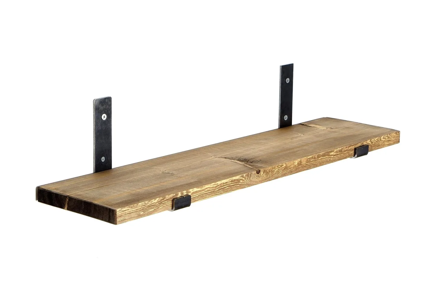 Chealsie Vägghylla 60 cm - Svart/Valnöt
