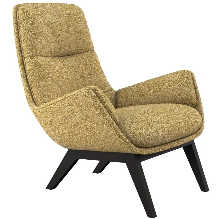 Sessel Halani senfgelb Stoff B 93 T 84 H 95 cm